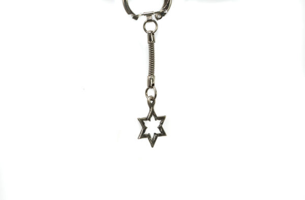 Star of David Rocket Key Chain-1451