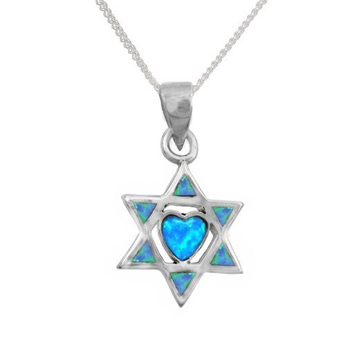 Hadar Opal Star of David Necklace -0