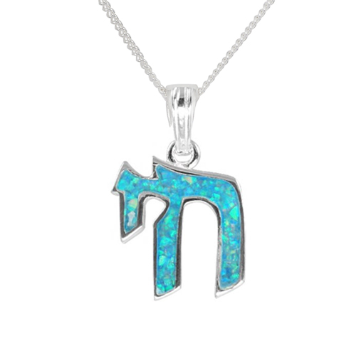 Irit Opal Chai Necklace Sterling -0