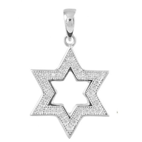 Kinneret Micro Pave Star of David Necklace-1417