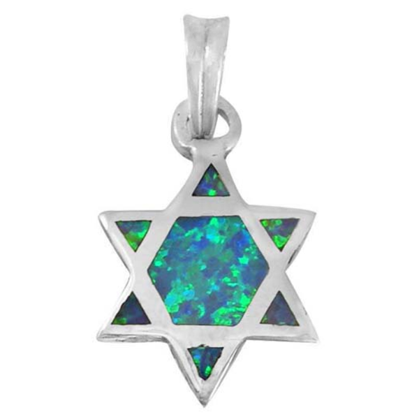Netanya Opal Star of David Necklace -1440