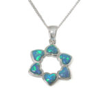 Orah Opal Star of David Necklace -0