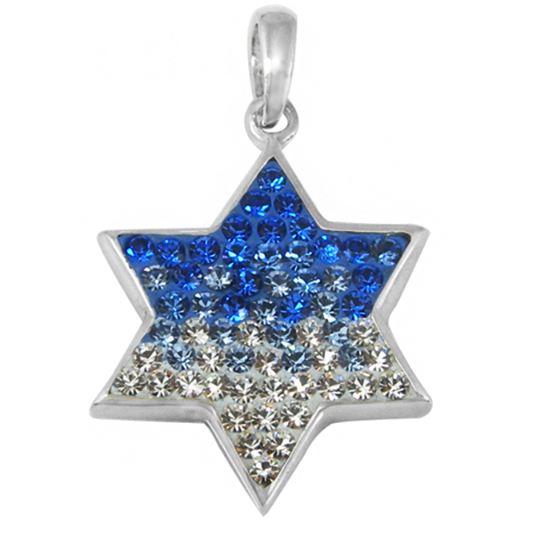 Dina Crystal Star of David Necklace -1325