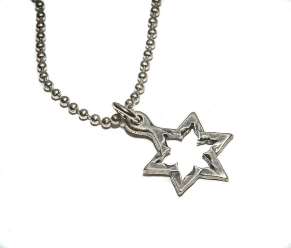 Star of David Rocket Necklace-1878