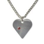 Iron Dome Heart Necklace