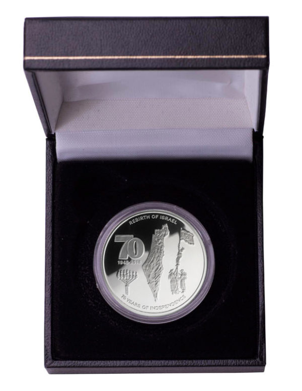 Independence Coin - 1 oz Silver with Stone Stand -2324