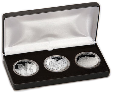 Jerusalem Embassy 3-Coin Set - 1/2 oz Silver-2584