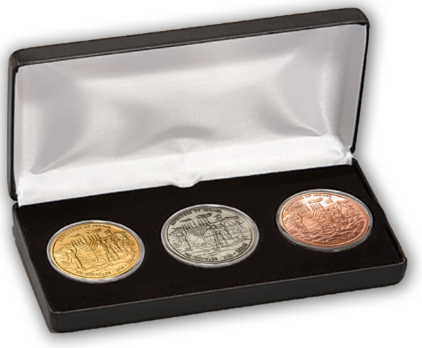 ‘IDF Miracles’ Tricolor 3-Coin Set (Bronze,Copper,Nickel) -2974