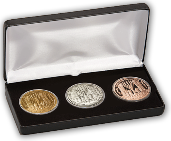 ‘Maccabee Miracles’ Tricolor 3-Coin Set (Bronze,Copper,Nickel) -3009